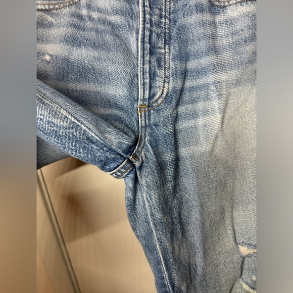 Lucky Brand High Rise Drew Button Fly Intentional Distressing Mom Jeans Size 26 - Picture 6 of 16